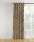 Light color custom curtains in roman and pleated pattern for  living room window